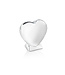 Zilverstad Heart on Foot silver-coloured money box | Free engraving
