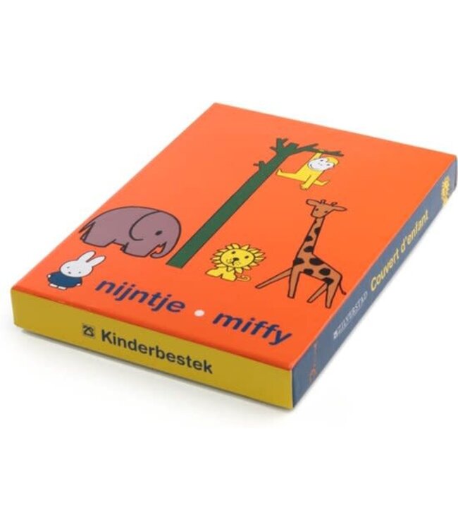 Kinderbestekje 4-delig nijntje dierentuin rvs - Een prachtig cadeau. Dit product is inclusief "gratis Gravure".