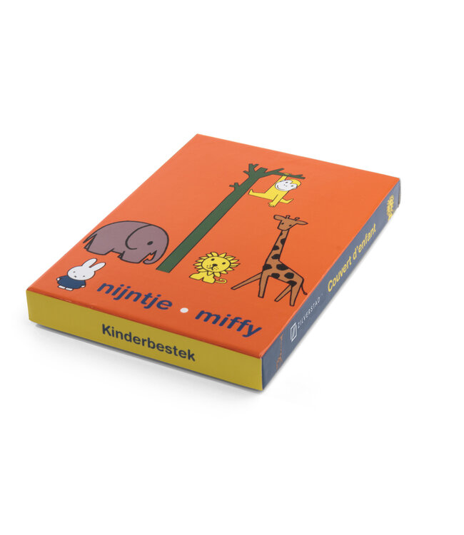 Kinderbestekje 4-delig nijntje dierentuin rvs - Een prachtig cadeau. Dit product is inclusief "gratis Gravure".