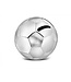 Zilverstad Fussball Spardose 8,5 x 8,5 x 8 cm silberfarben | Gratis Gravur