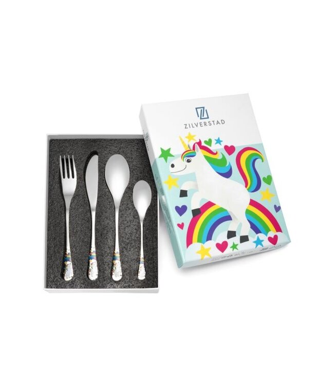 Zilverstad kinderbestek Unicorn