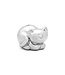 Zilverstad Katze Spardose 9,3 x 7,5 x 8,1 cm silberfarben | Gratis Gravur