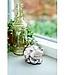Zilverstad Katze Spardose 9,3 x 7,5 x 8,1 cm silberfarben | Gratis Gravur