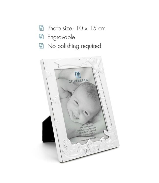 Zilverstad fotolijst Baby ABC