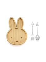 Zilverstad Miffy Kinderbesteck mit Bambusteller