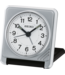 Travel Alarm Clock QHT015S - Silver-coloured