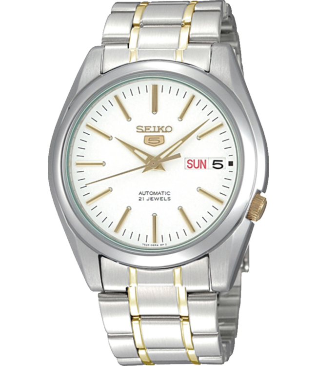 Seiko 5 SNKL47K1 7S26 38 mm Wit Herenhorloge