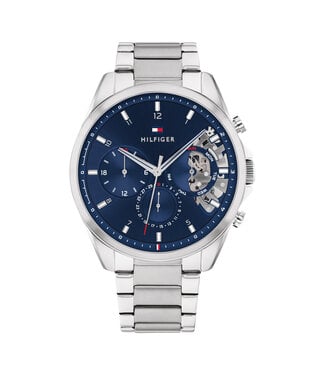 Tommy Hilfiger Tommy Hilfiger Baker TH1710448 Herenhorloge Staal Blauw 44mm