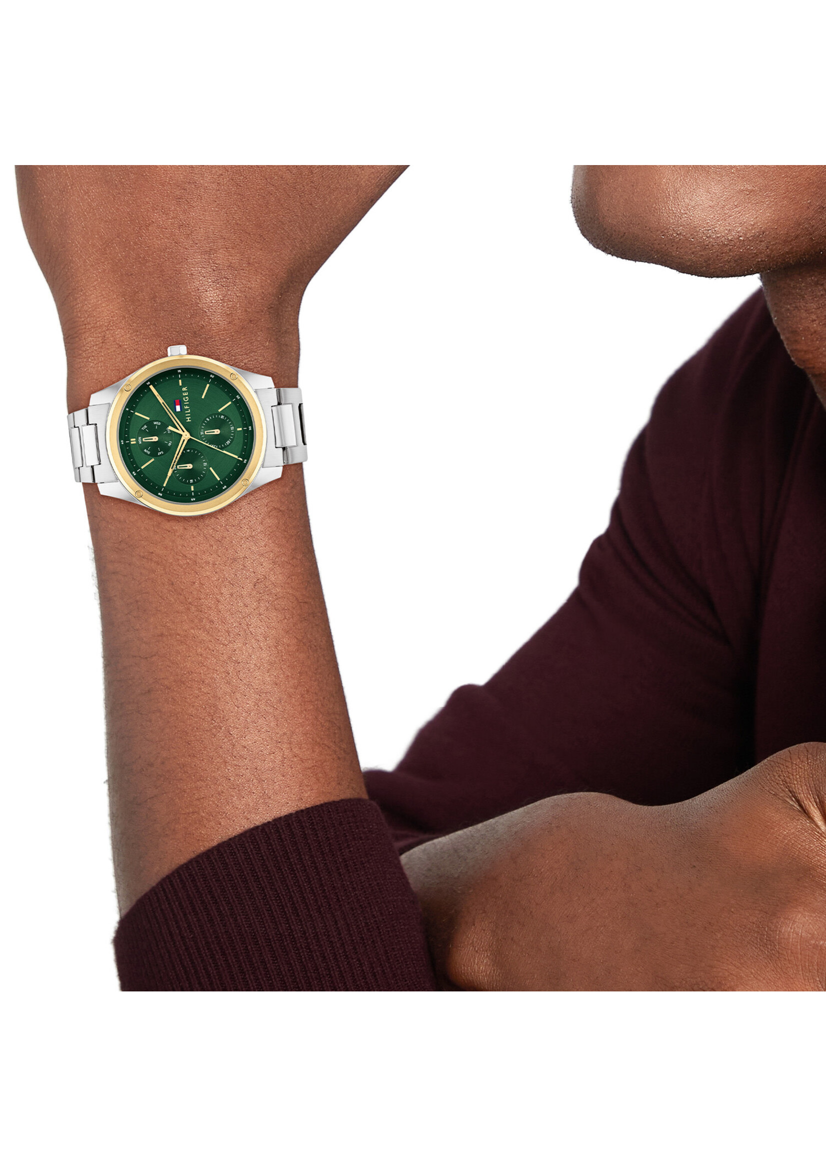 Tommy Hilfiger Tommy Hilfiger TH1710537 Horloge Heren Zilverkleurig 43.5mm