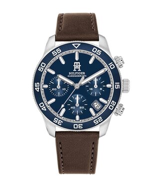 Tommy Hilfiger TH85 TH1792163 men's watch chronograph leather brown 41mm