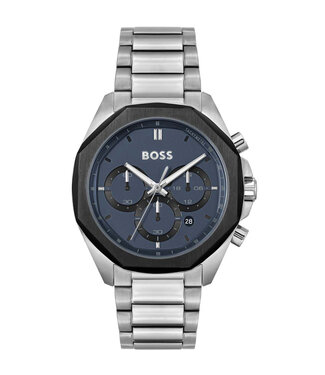 Boss Heren horloge Staal Zilver CLOUD 44mm