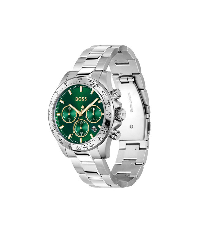 Hero men's watch stainless steel silver-coloured 43mm