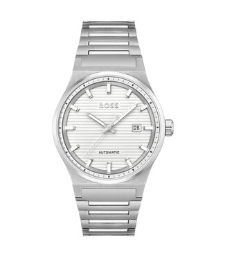 Candor herenhorloge automatisch staal zilverkleurig 41mm