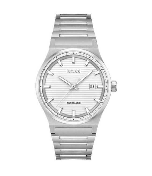 Heren Aut Staal Zilverkleurig Candor Automatisch 41mm