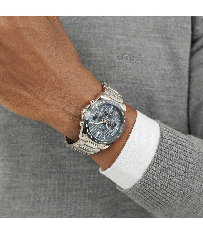 Heren Staal Strike Chronograaf 41mm
