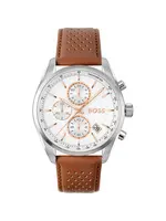 Boss HB1514313 Horloge Heren Bruin Grand Prix 44mm