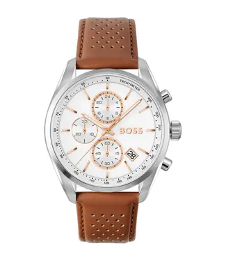HB1514313 Uhr Herren Braun Grand Prix 44mm