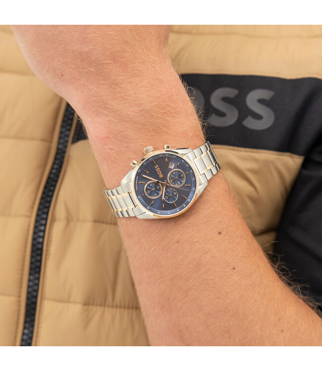 Grand Prix men's chronograph watch two-tone 40mm