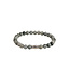 AZE Jewels Eagle Peak - 6mm - Armband in Edelsteine, Silber, grau, Rocks
