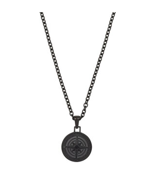 Necklace Boussole - Noir