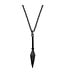 AZE Jewels Necklace Spear - Noir - (70+10cm) - necklace in 316L stainless steel, stainless steel, black, Ferro