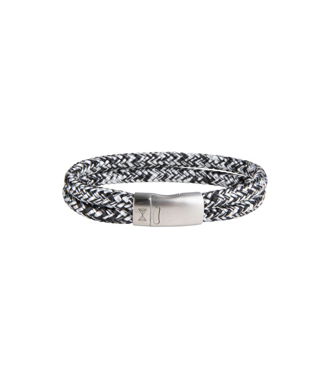 AZE Jewels Tack & Gybe - double 6mm - bracelet in 316L stainless steel, silver, grey, Marine