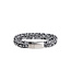 AZE Jewels Tack & Gybe - double 6mm - Armband in 316L-Edelstahl, Silber, grau, Marine