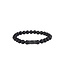 AZE Jewels Black Elk Peak - 8mm - Armband in Edelsteine, Silber, schwarz, Rocks
