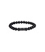 AZE Jewels Black Elk Peak - 8mm - Armband in Edelsteine, Silber, schwarz, Rocks