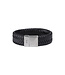 AZE Jewels Vast Iron Jack Black - Armband in Leder, 316L-Edelstahl, schwarz, Adventure