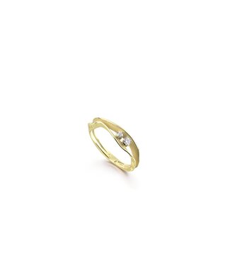 Dune Collection Ring, 18Kt Dia ct. 0.1
