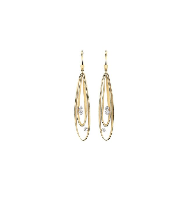 Cammilli Firenze Velaa Series Earrings, 18Kt Dia ct. 0.38