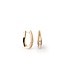 Dune Series Earrings, 18Kt Orange Apricot Gold with Diamonds