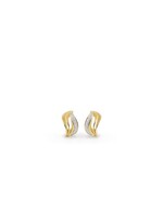 Cammilli Firenze Velaa Pavé Series Earrings, 18Kt Yellow Sunrise Gold with Diamonds 0.15ct