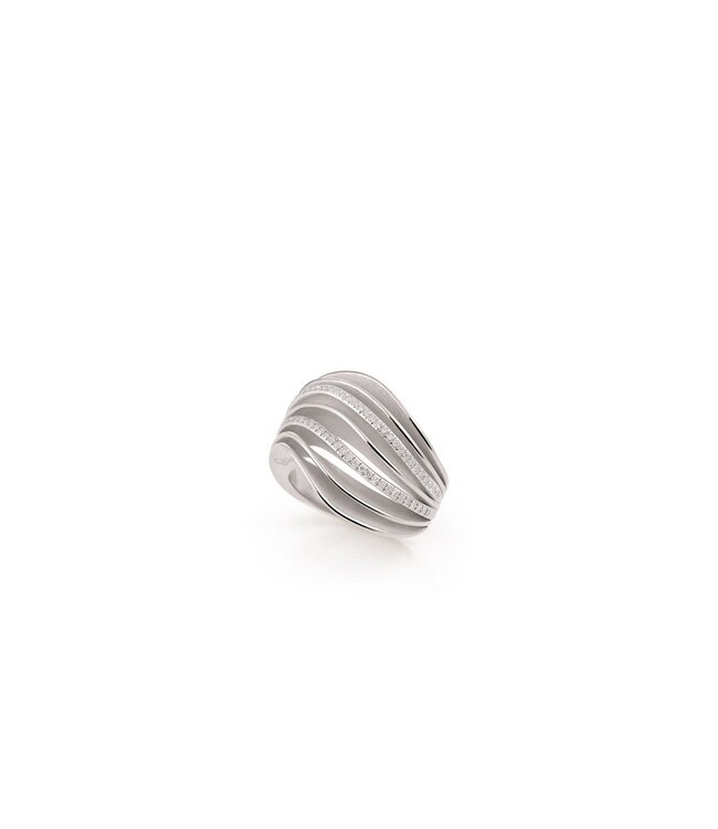 Velaa Waves Series Ring, 18Kt Dia ct. 0.21
