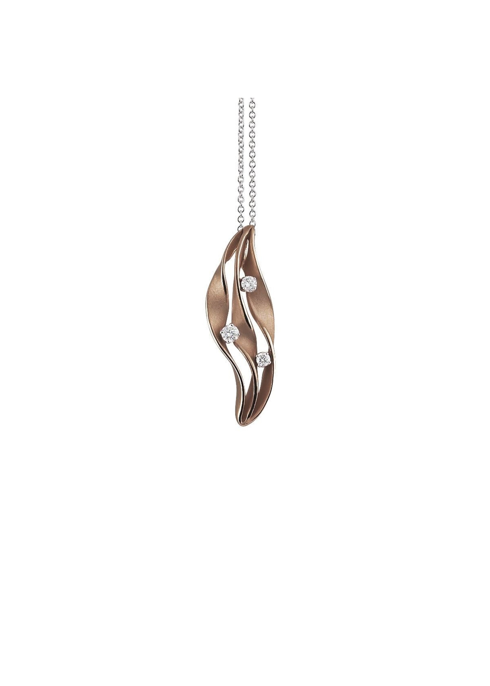 Cammilli Firenze Cammilli Firenze Dune Twist Collection Pendant, 18Kt Dia ct. 0.16