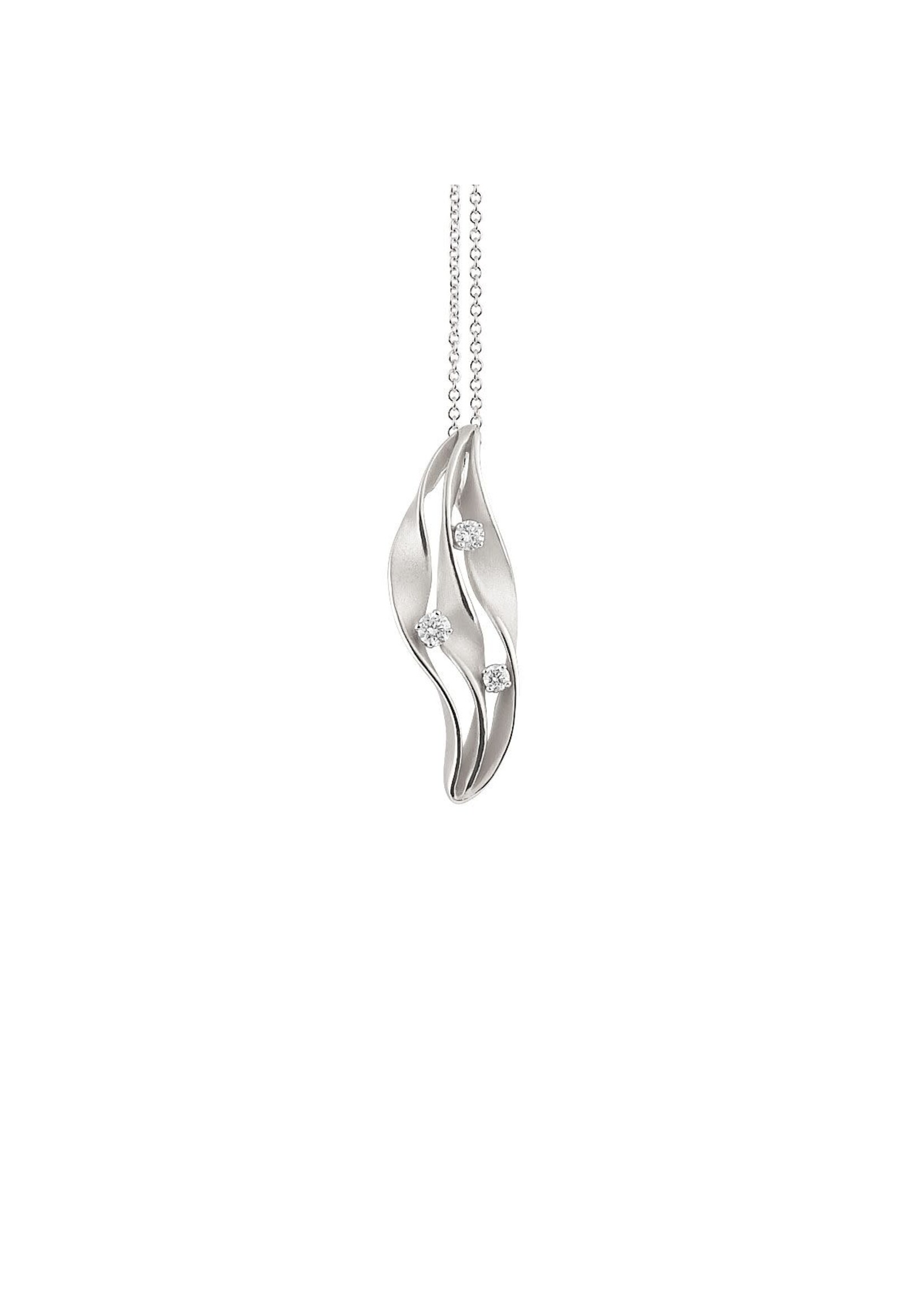 Cammilli Firenze Cammilli Firenze Dune Twist Collection Pendant, 18Kt Dia ct. 0.16
