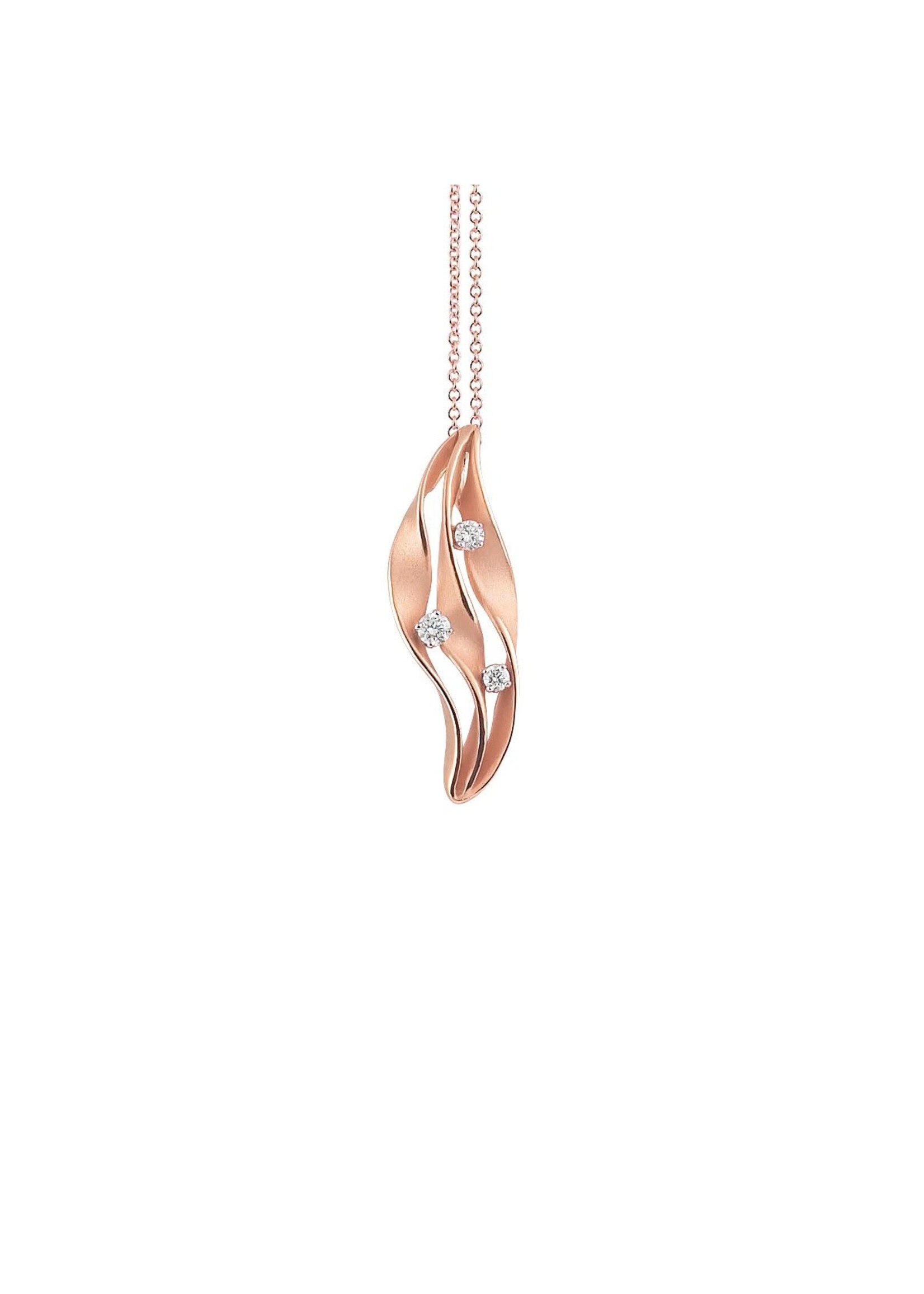 Cammilli Firenze Cammilli Firenze Dune Twist Collection Pendant, 18Kt Dia ct. 0.16