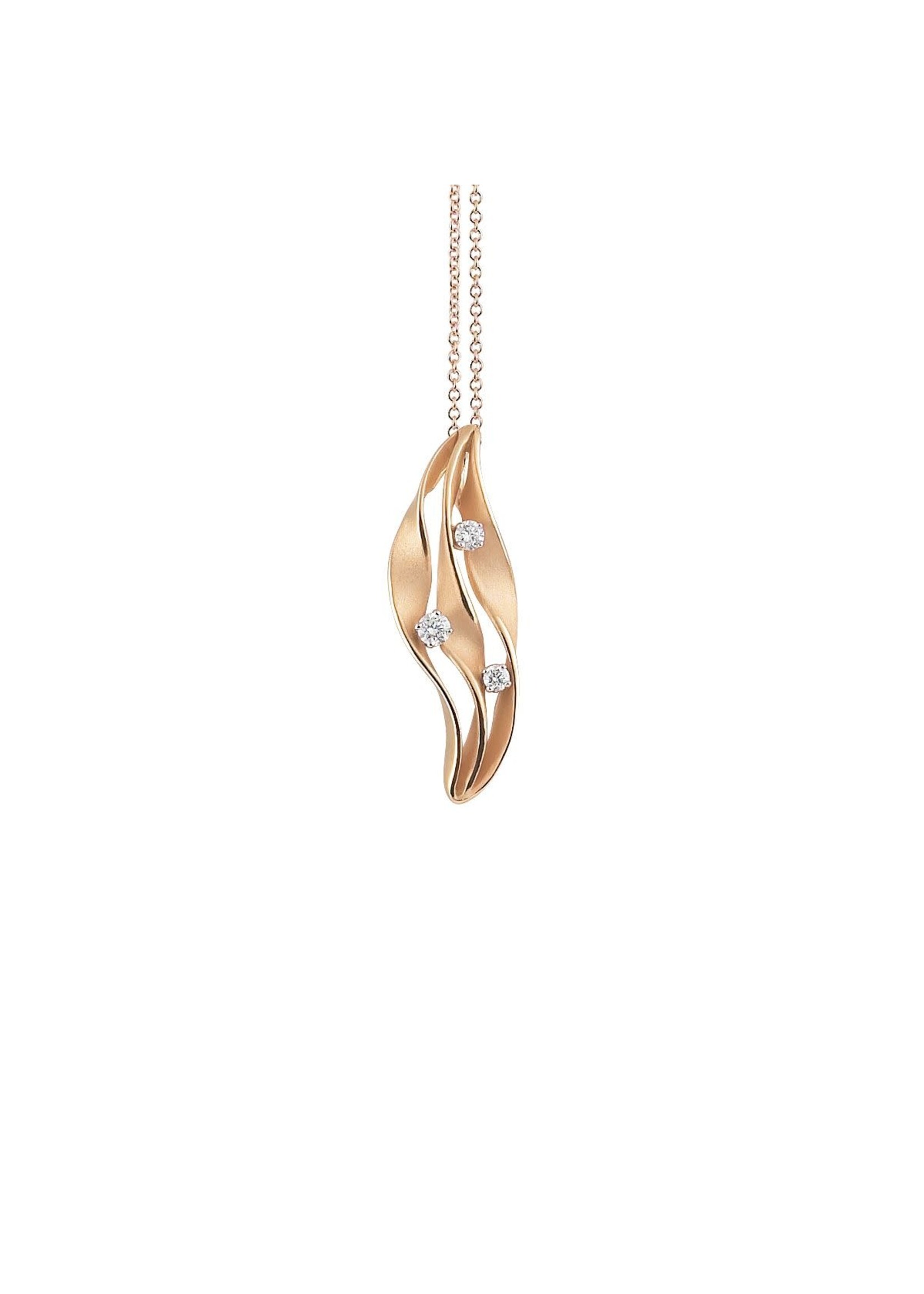 Cammilli Firenze Cammilli Firenze Dune Twist Collection Pendant, 18Kt Dia ct. 0.16