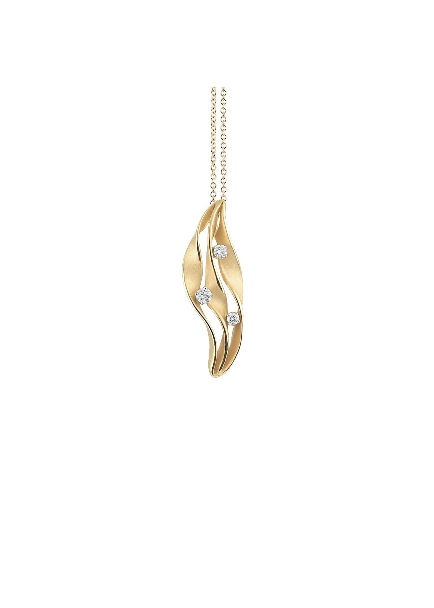 Cammilli Firenze Cammilli Firenze Dune Twist Collection Pendant, 18Kt Dia ct. 0.16