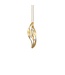 Dune Twist Collection Pendant, 18Kt Dia ct. 0.16