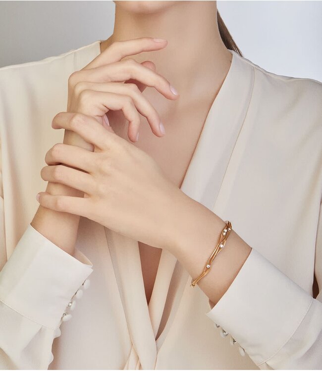 Dune Collection Bracelet, 18Kt 5 Dia ct. 0.3