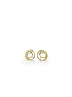 Cammilli Firenze Dune Collection Earrings, 18Kt 2 Dia ct. 0.18