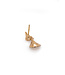 Goccia Collection Earrings, 18Kt Dia ct. 0.29 Orange Apricot Gold With Diamonds