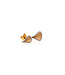 Goccia Collection Earrings, 18Kt Dia ct. 0.29 Orange Apricot Gold With Diamonds