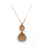 Cammilli Firenze Goccia Collection Pendant,18Kt Dia ct. 0.18 Orange Apricot Gold with Diamonds