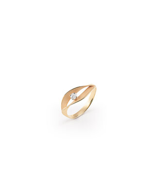 Cammilli Firenze Ring Dune Assolo 18kt Orange Apricot dia 0.1 ct
