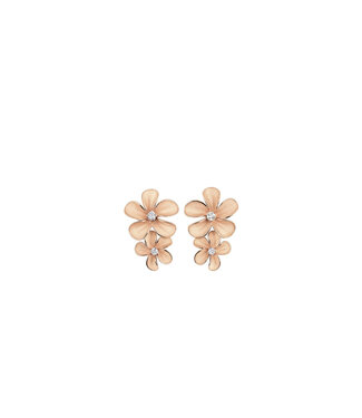 Cammilli Firenze Earrings Cherry Bloom Pink Champagne dia 0.09 ct