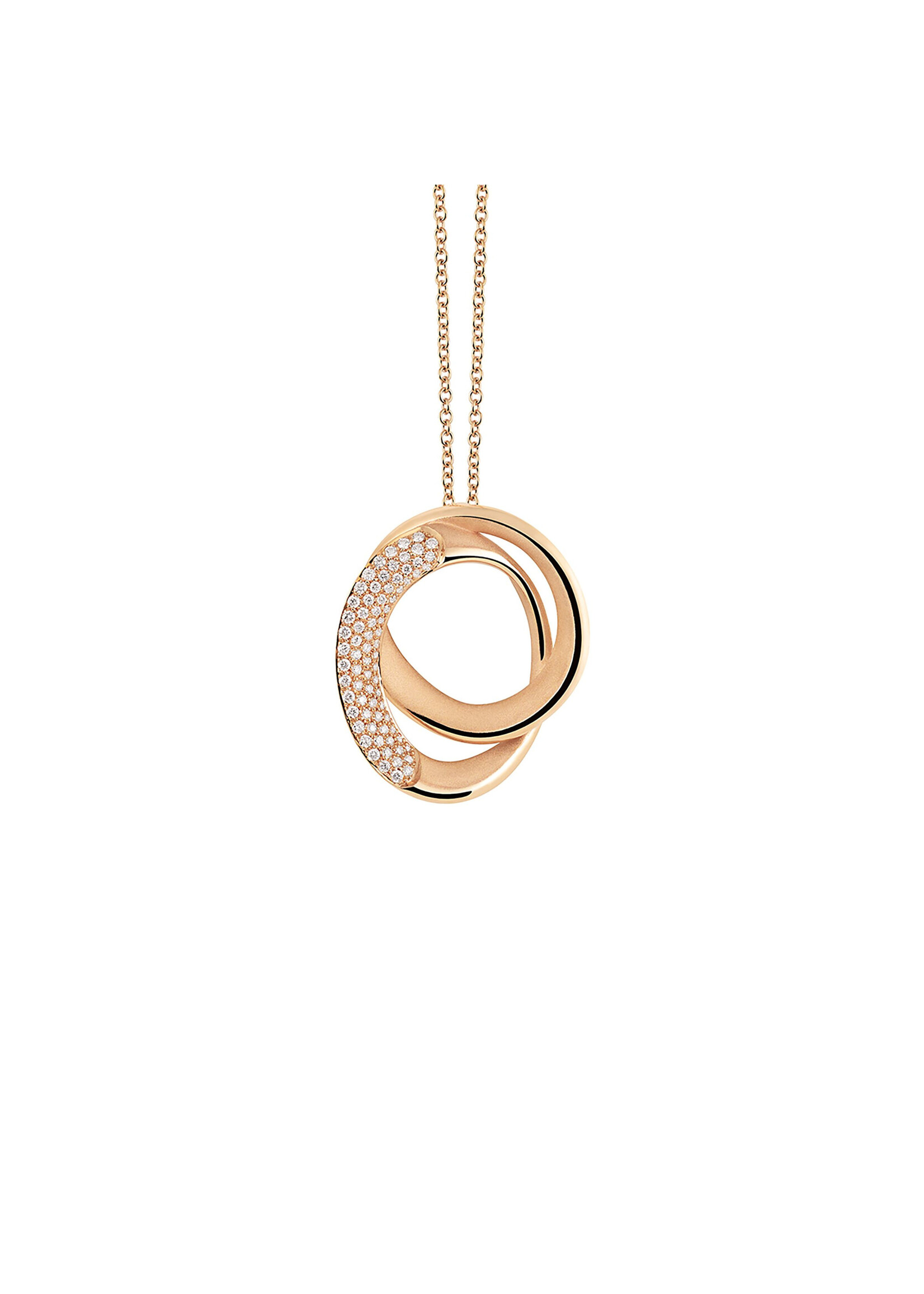 Cammilli Firenze Cammilli Firenze Pendant Firenze Galaxy 18kt Orange Apricot Pave Diamant 0.44 ct