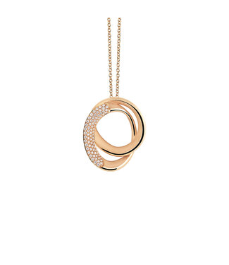Cammilli Firenze Pendant Firenze Galaxy 18kt Orange Apricot Pave Diamant 0.44 ct